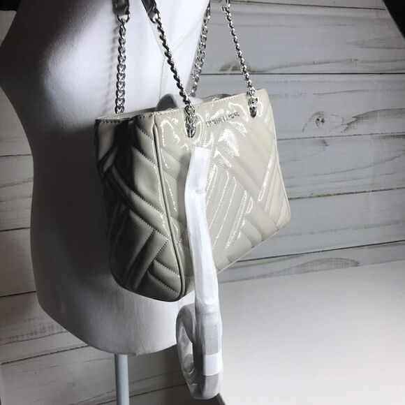 Michael Kors Peyton Medium Tote Pearl Grey NWT - Picture 8 of 8